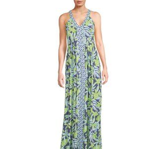 Lilly Pulitzer Carmilla Maxi Dress - Sapphire Pool Tropical Tango